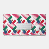 mexikanische und amerikanische Flaggen Schreibtischunterlage (Tastatur & Maus)