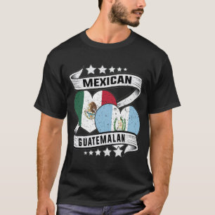mexikanische und guatemaltekische Flagge T-Shirt