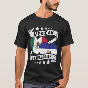 mexikanische und salvadorianische Flagge T-Shirt