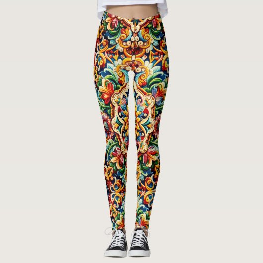 Mexikanische Villa Leggings (Vorderseite)