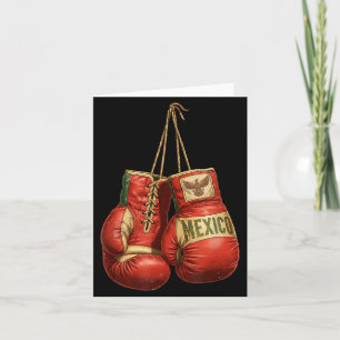 Mexikanische Vintage-Boxhandschuhe Azteken Mayan Karte