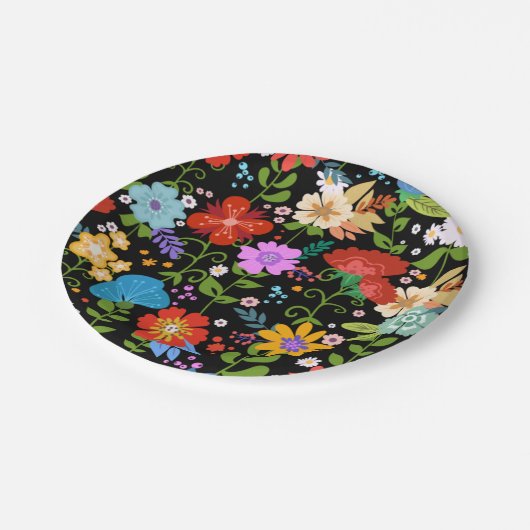 Mexikanische Volkshochzeit Pappteller (Schrägansicht)