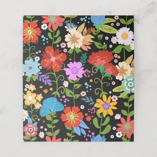 Mexikanische Volkshochzeit Platzkarte (Außenseite Aufgefaltet)