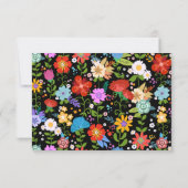 Mexikanische Volkshochzeit RSVP Karte (Rückseite)