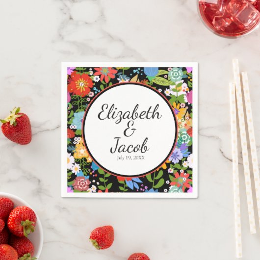 Mexikanische Volkshochzeit Serviette (Beispiel)