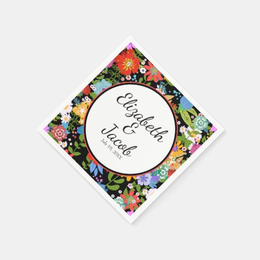 Mexikanische Volkshochzeit Serviette (Ecke)