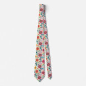 Mexikanische Volkskunst Blumenmuster Krawatte (Vorderseite)
