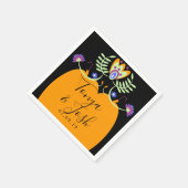 Mexikanische Volkssöhne | Halloween Pumpkin Serviette (Ecke)