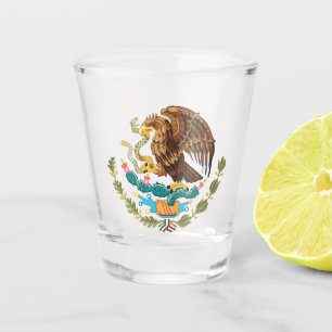 Mexikanische Wappen Tenochtitlan Mexiko Schnapsglas