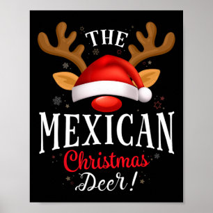 Mexikanische Weihnachtsbaum-Pjs-Weihnachtsfamilie  Poster