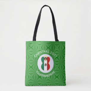 Mexikanische Weihnachtsflagge Engelsfigur personal Tasche
