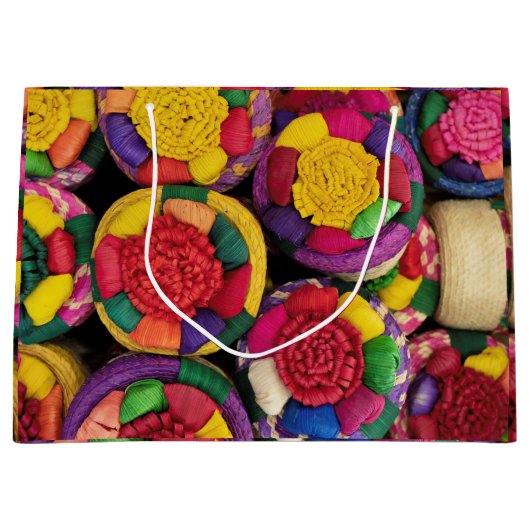 Mexikanische Wicker-Box Große Geschenktüte (Vorderseite)
