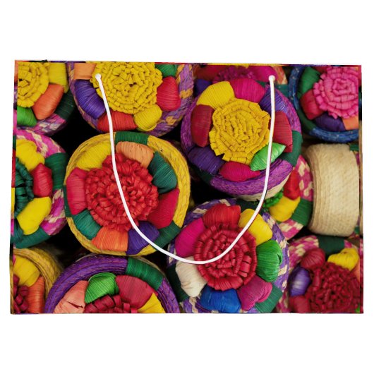 Mexikanische Wicker-Box Große Geschenktüte (Rückseite)