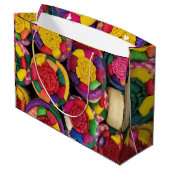 Mexikanische Wicker-Box Große Geschenktüte (Rückseite Schrägansicht)