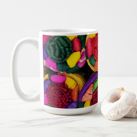 Mexikanische Wicker-Box Kaffeetasse (Mit Donut)