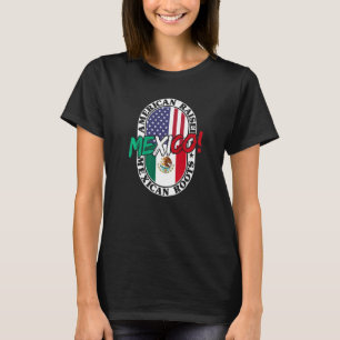 Mexikanische Wurzeln Amerikaner hob das Patriotisc T-Shirt
