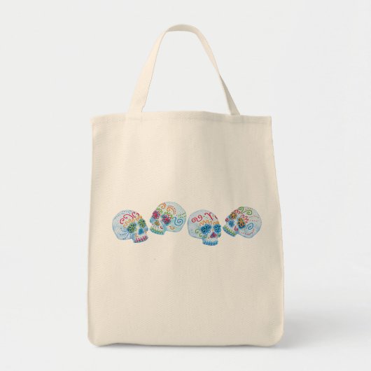 Mexikanische Zuckerschädel Tragetasche (Vorne)