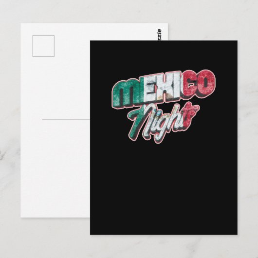 Mexikanischer Abend Postkarte (Vorne/Hinten)