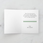 Mexikanischer Abschluss Dankeschön-Karte Dankeskarte (Innenseite)