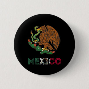 Mexikanischer Adler Emblem mexikanische Flagge mex Button