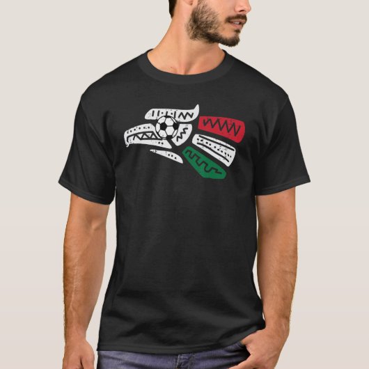 Mexikanischer Adler Mexiko Fußballball Männer Frau T-Shirt (Vorderseite)