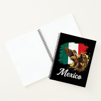 Mexikanischer Adler-Stolz Vintage-Flagge Notizblock