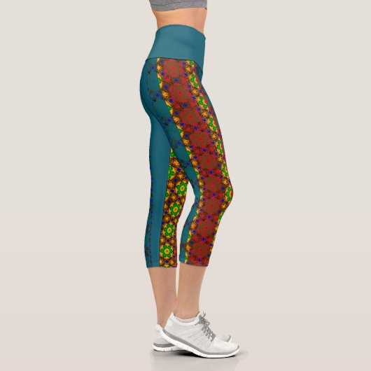 Mexikanischer Amerikaner Fiesta 2 Capri Leggings (Rechts)