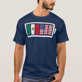 mexikanischer amerikanischer Power voll geladen Ba T-Shirt