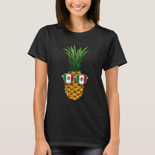 Mexikanischer Ananas Mexiko Flaggensonne Sommer Ti T-Shirt