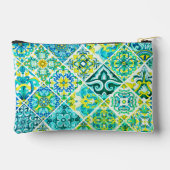 Mexikanischer Aqua-Minze sizilianische mediterrane Zubehörtasche (Rückseite)