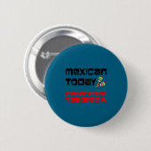 Mexikanischer Argentinier morgen Maracas Cinco de  Button (Vorne & Hinten)