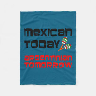 Mexikanischer Argentinier morgen Maracas Cinco de  Fleecedecke