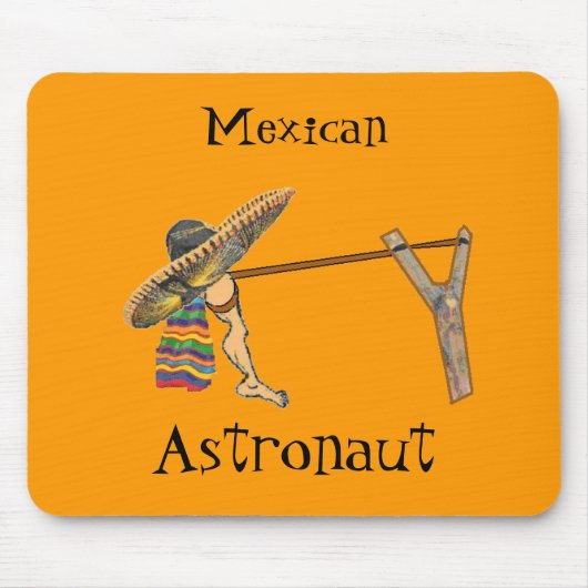 Mexikanischer Astronaut Mousepad (Vorne)
