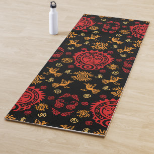 Mexikanischer Azteken-Musterdruck Yogamatte
