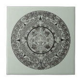 Mexikanischer Azteken-Sonnenstein Mayakalender 1 Fliese (Vorderseite)