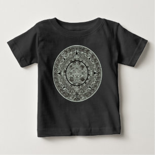 Mexikanischer Aztekischer Sonnenstein Mayakalender Baby T-shirt