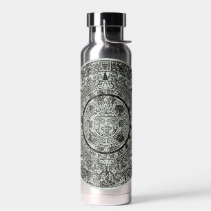 Mexikanischer Aztekischer Sonnenstein Mayakalender Trinkflasche