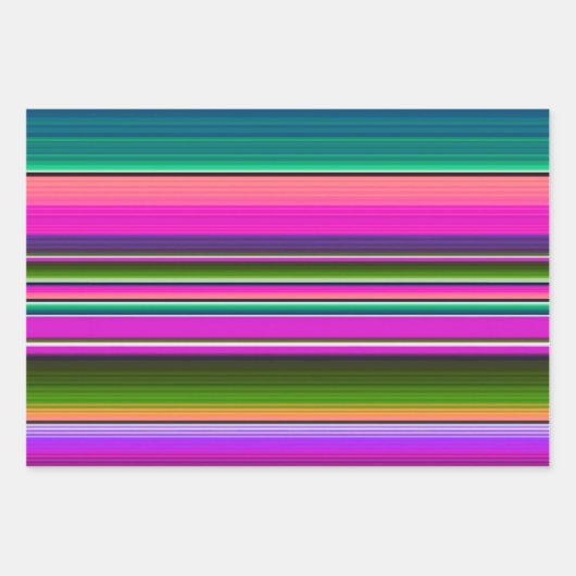 Mexikanischer Blanket farbenfroher Fiesta mexico Geschenkpapier Set (Vorderseite)