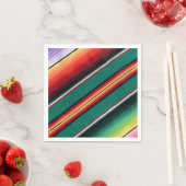 Mexikanischer Blanket farbenfroher Streifen Serviette (Beispiel)