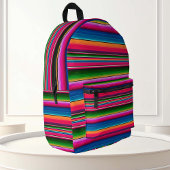 Mexikanischer Blanket Fiesta Streifen farbenfrohe Bedruckter Rucksack