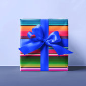 Mexikanischer Blanket Fiesta Streifen farbenfrohe Geschenkpapier