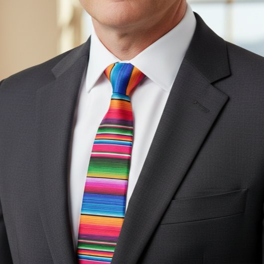 Mexikanischer Blanket Fiesta Streifen farbenfrohe Krawatte