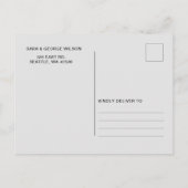 Mexikanischer Blumenfiesta Save the Date Ankündigungspostkarte (Rückseite)