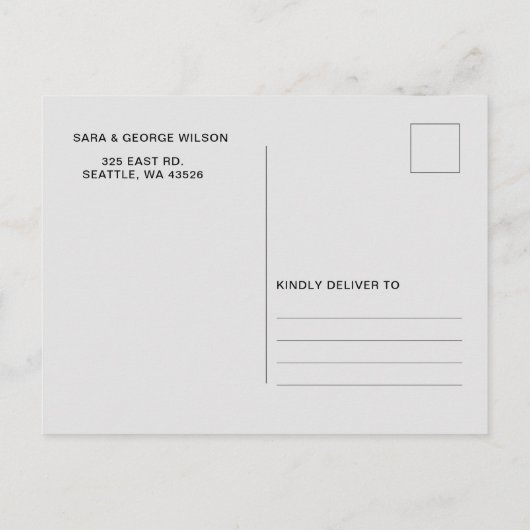 Mexikanischer Blumenfiesta Save the Date Ankündigungspostkarte (Rückseite)