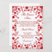 Mexikanischer Blumenkohl Einladung (Vorne/Hinten)