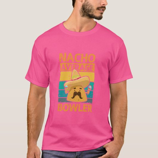 Mexikanischer Bowling Cinco De Mayo Fiesta Nacho D T-Shirt (Vorderseite)