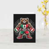 Mexikanischer Boxbär Karte (Gelbe Blume)