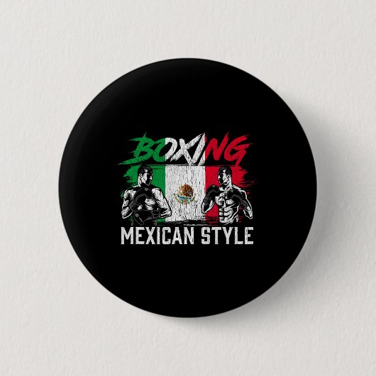 Mexikanischer Boxer Boxer Button (Vorderseite)