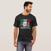 Mexikanischer Boxer Boxer Fighter T-Shirt (Vorne ganz)