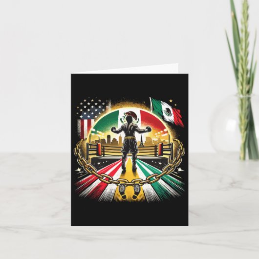 Mexikanischer Boxmeister Karte (Vorderseite)